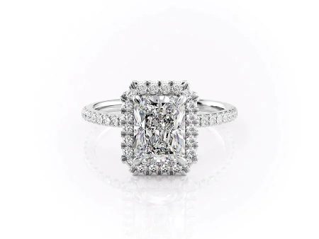 The Lenny Set With A 2 Carat Radiant Lab Diamond Online