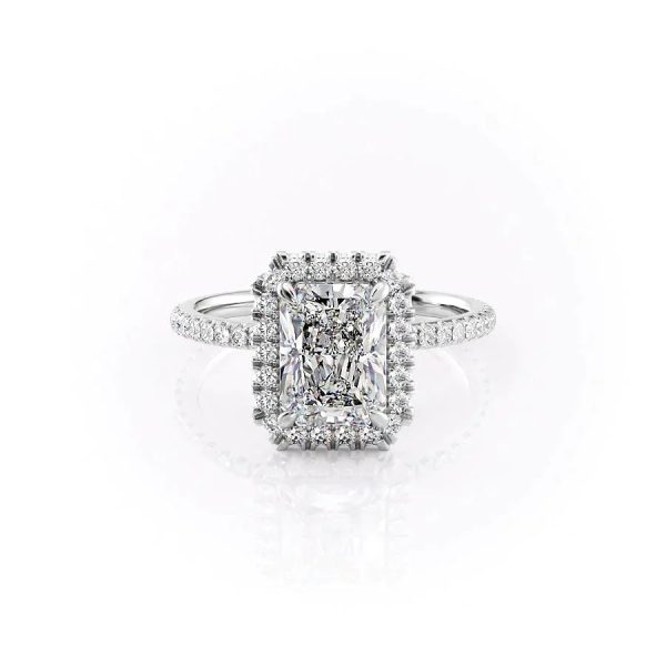 The Lenny Set With A 2 Carat Radiant Lab Diamond Online