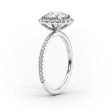 The Lenny Set With A 1.5 Carat Elongated Cushion Lab Diamond on Sale