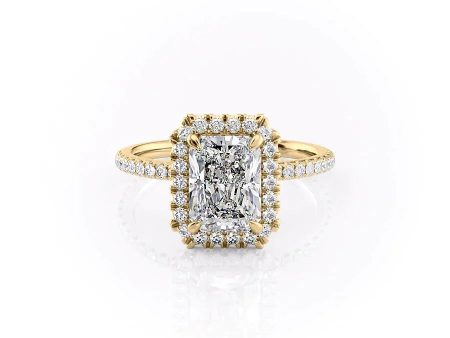 The Lenny Set With A 1 Carat Radiant Lab Diamond Online