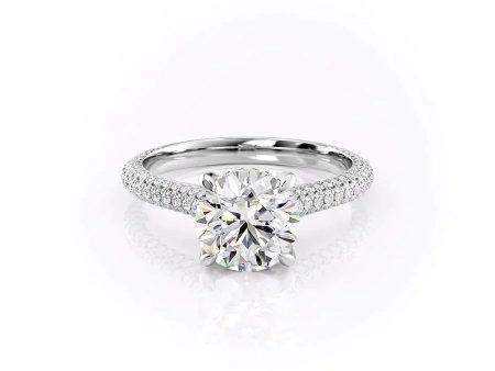 The Rachel Set With A 2 Carat Round Lab Diamond Cheap