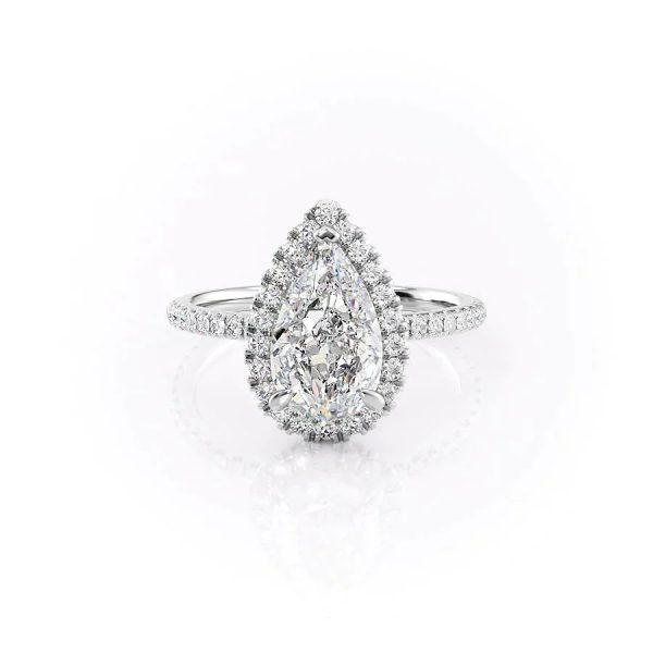 The Lenny Set With A 1.5 Carat Pear Lab Diamond Discount