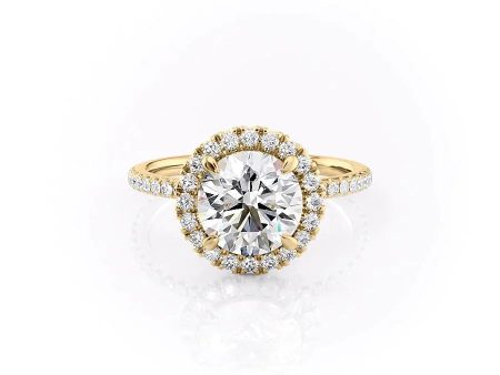 The Lenny Set With A 1 Carat Round Lab Diamond Online Sale