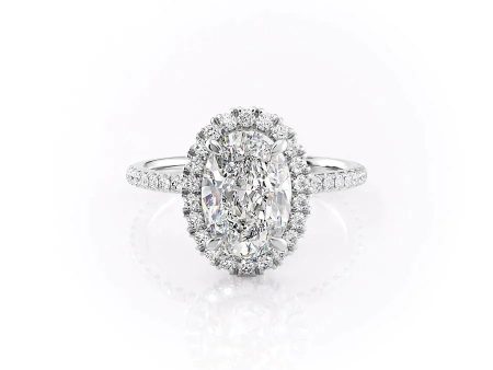 The Lenny Set With A 2.5 Carat Oval Lab Diamond Online Hot Sale